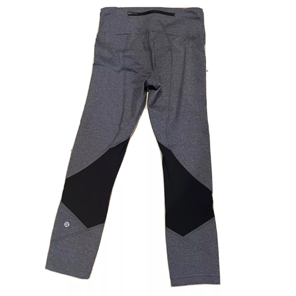 Lululemon peace corp Leggings- women’s size 4 - grey - excellent condition